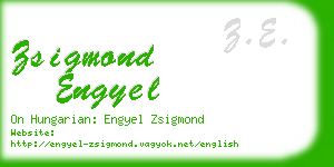 zsigmond engyel business card